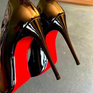 Christian Louboutin’s Black size 6.5 (So kate)